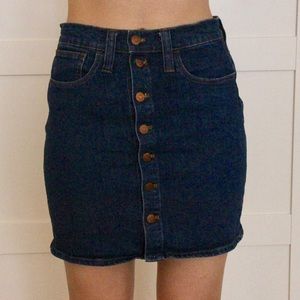 Madewell denim skirt